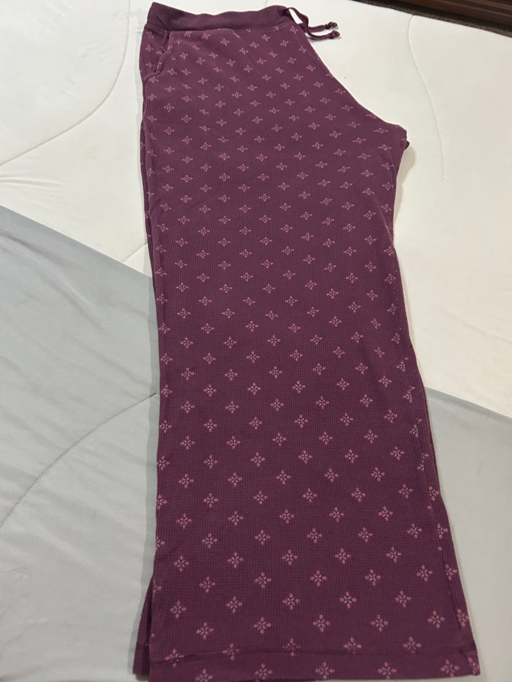 Gilligan & O'Malley Plum Patterned Pajama Pants
